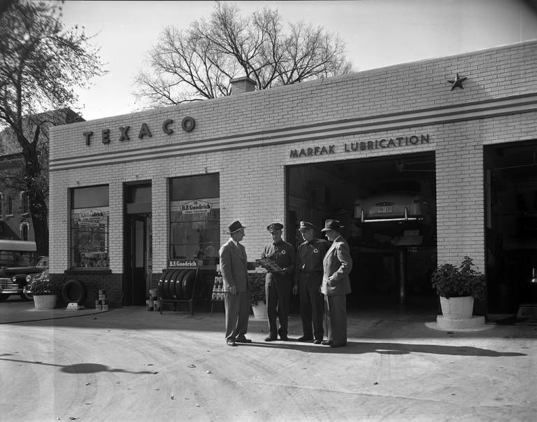 Historic photo of Quinn gas station